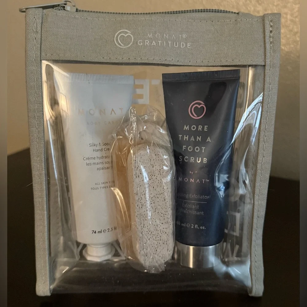 MONAT “Treat For Your Feet” Gratitude Set | Foot Scrub + Hand Cream Spa Kit